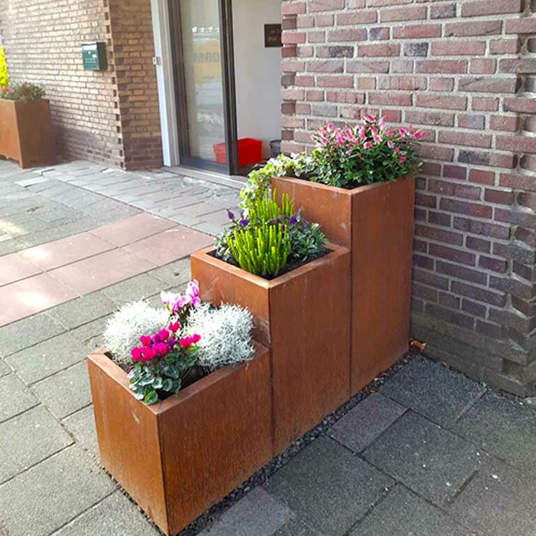 Plantekasse af cortenstål Miami special III 50