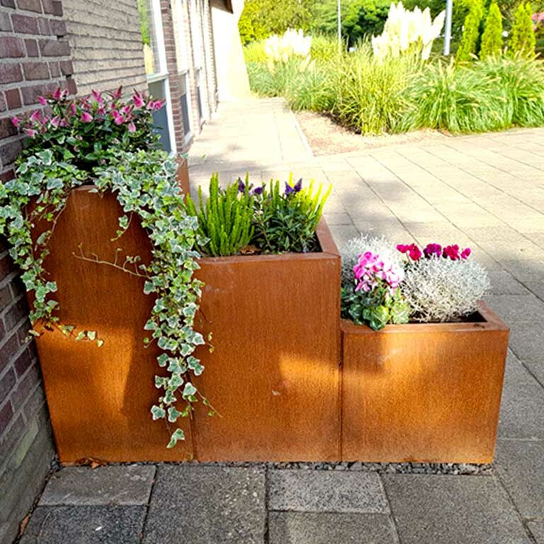 Plantekasse af cortenstål Miami special III 40