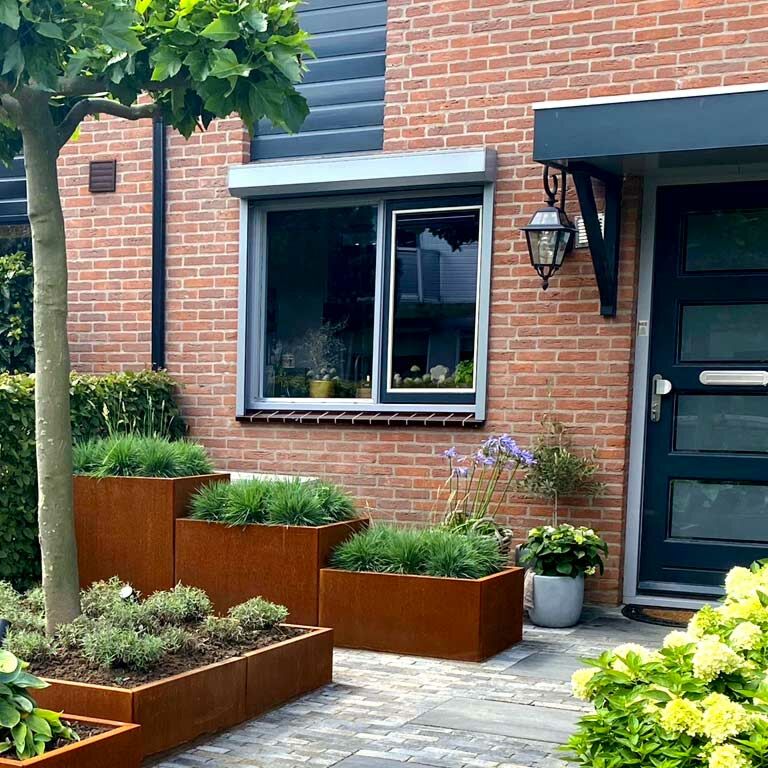 Plantekasse af cortenstål Miami special III 80