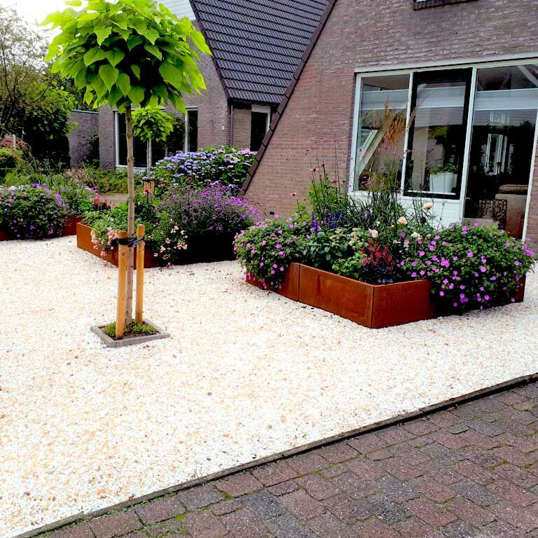 Plantekasse af cortenstål Miami xxl 200 x 200 cm
