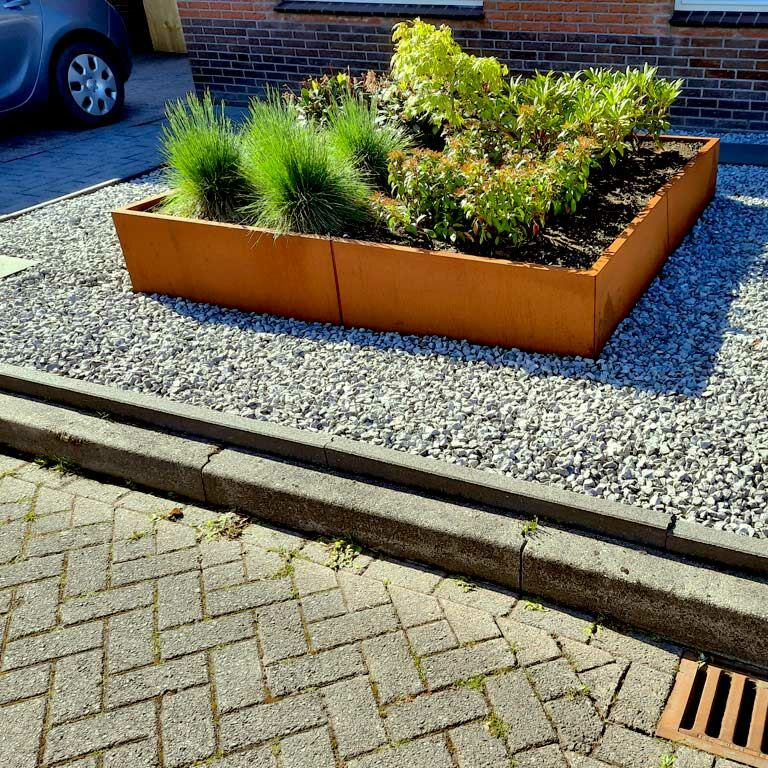 Plantekasse af cortenstål Miami xxl 200 x 200 cm