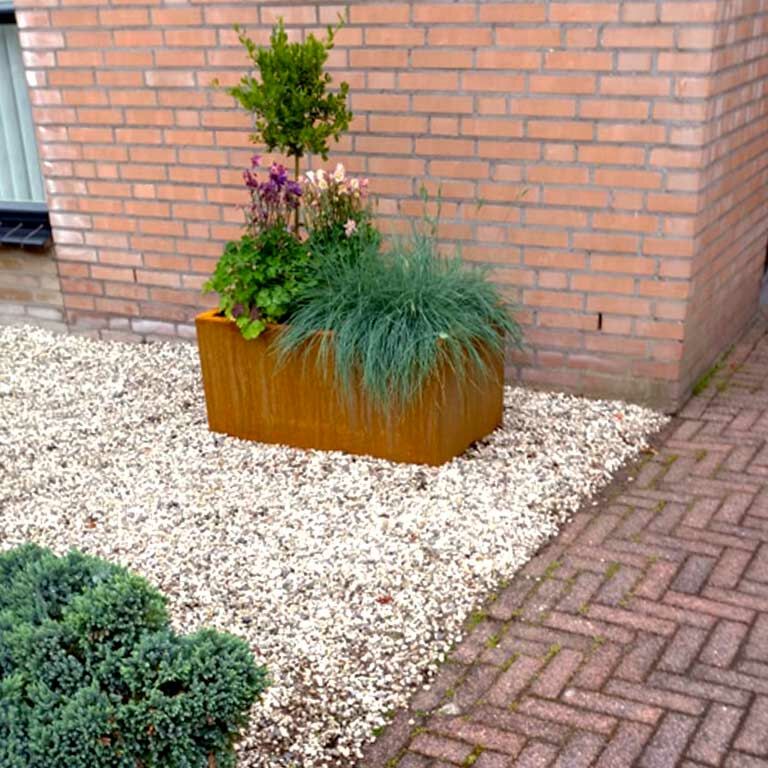 Plantekasse af cortenstål Texas 50 x 80 cm