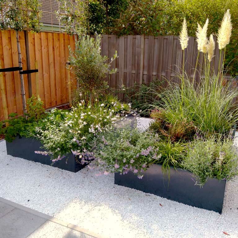 Plantekasse af pulverlakeret stål Texas xxl 160 x 120 cm