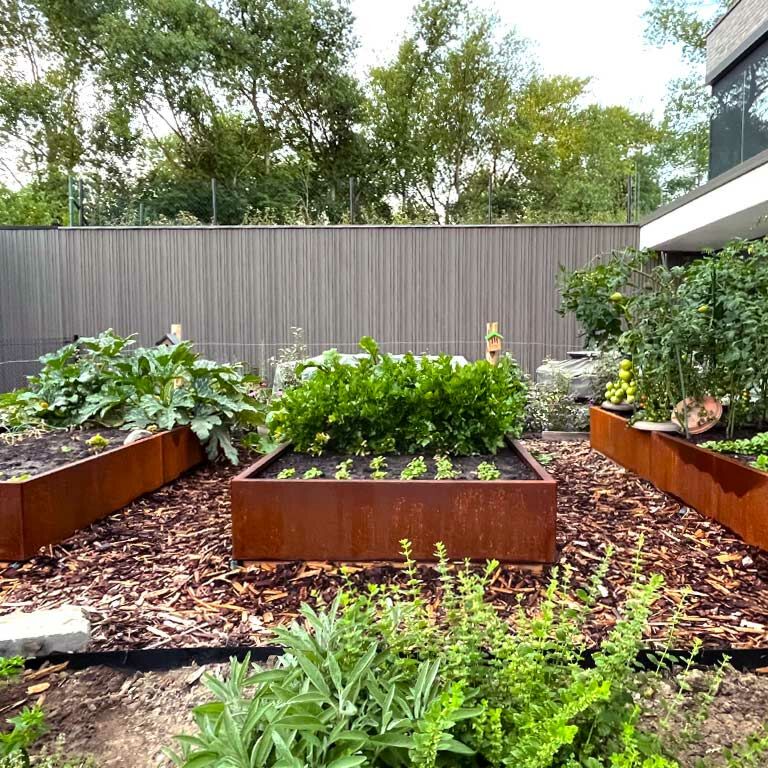 Plantekasse af cortenstål Texas xxl 240 x 120 cm