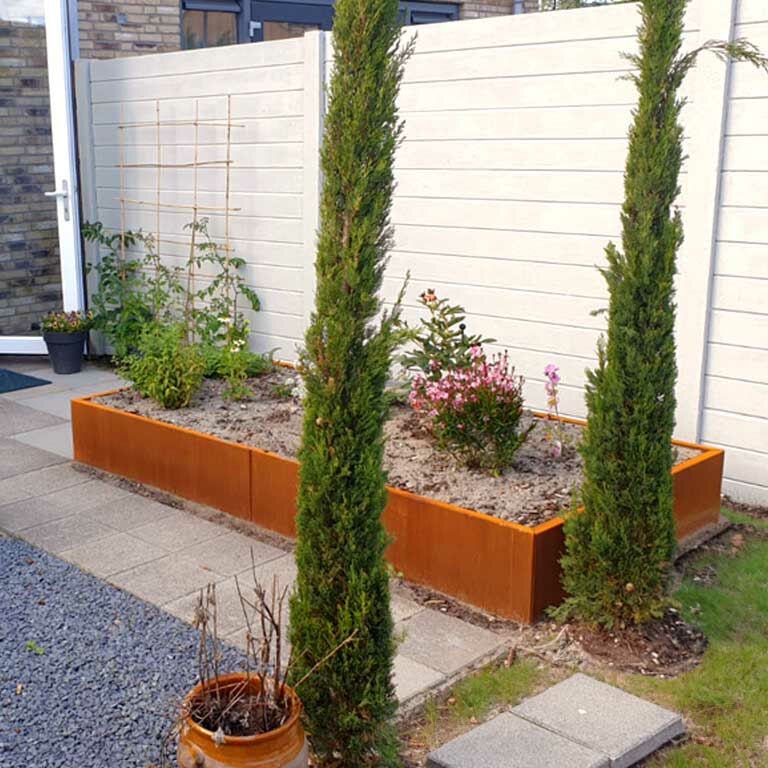 Plantekasse af cortenstål Texas xxl 240 x 120 cm
