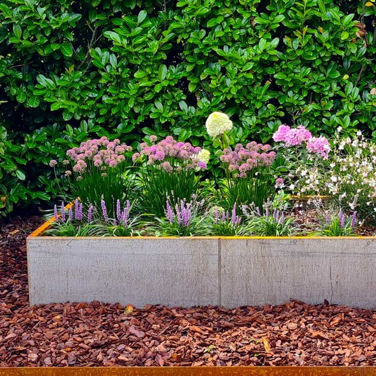 Plantekasse af cortenstål Texas xxl 320 x 120 cm
