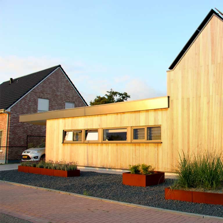 Plantekasse af cortenstål Texas xxl 400 x 60 cm