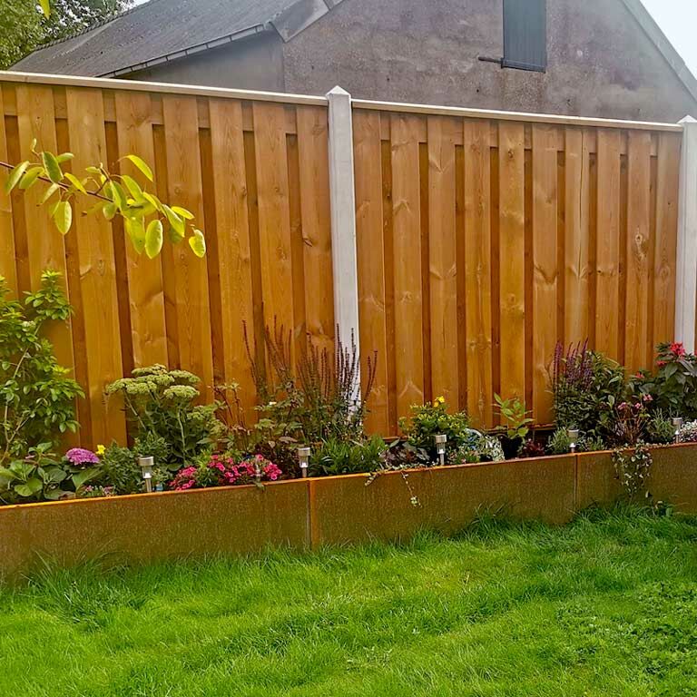 Plantekasse af cortenstål Texas xxl 480 x 80 cm