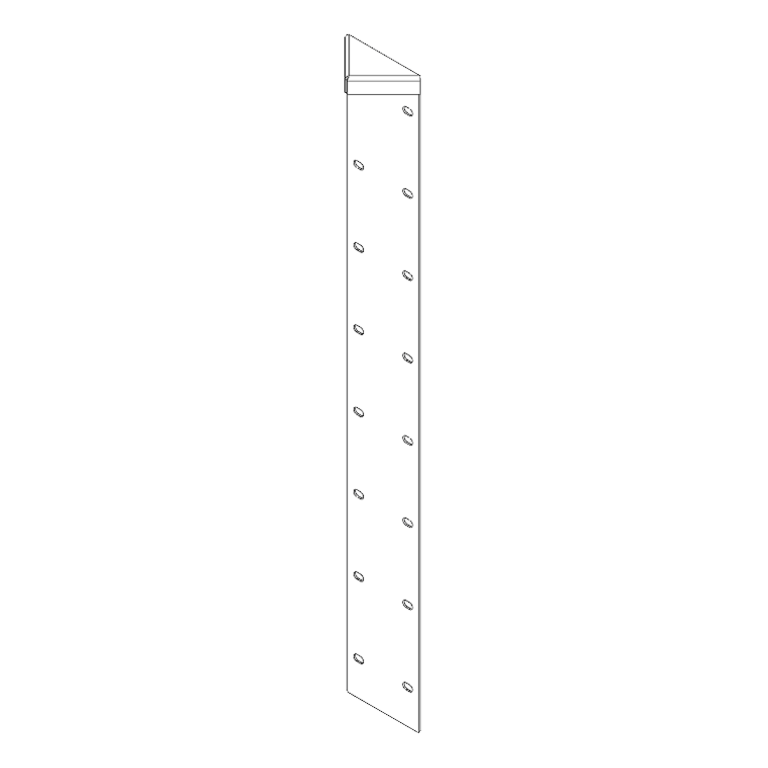 hjørneprofil Cortenstål 180° 80 cm
