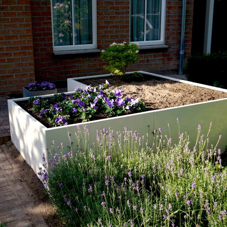 Plantekasse af pulverlakeret stål Kansas 100