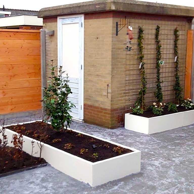 Plantekasse af pulverlakeret stål Texas xxl 240 x 100 cm