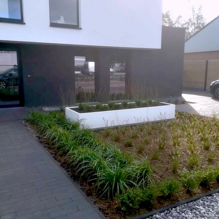 Plantekasse af pulverlakeret stål Texas xxl 320 x 100 cm