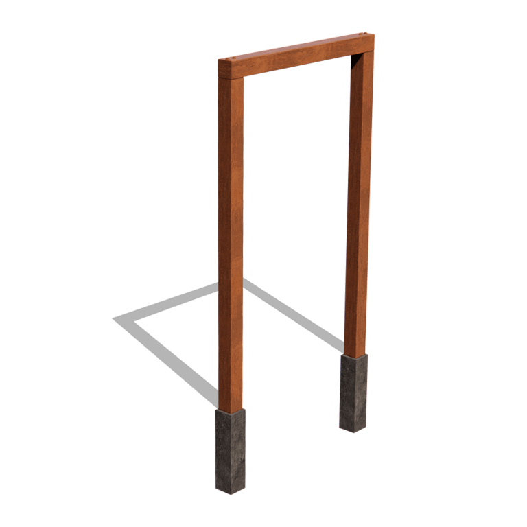 Pergola af cortenstål lige 150 cm
