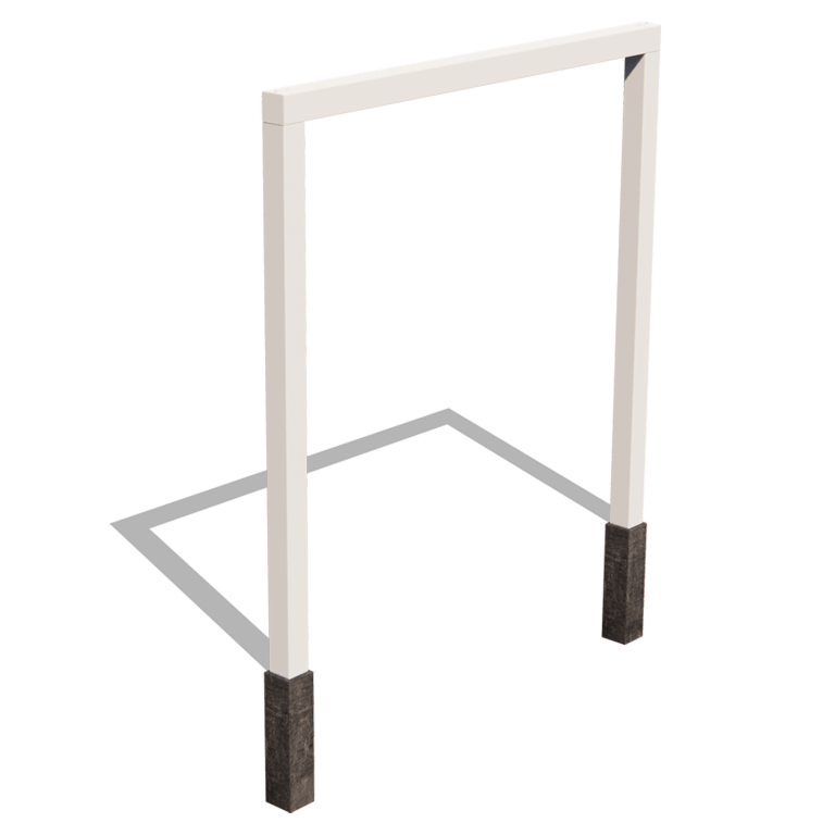 Pergola af pulverlakeret stål lige 250 cm