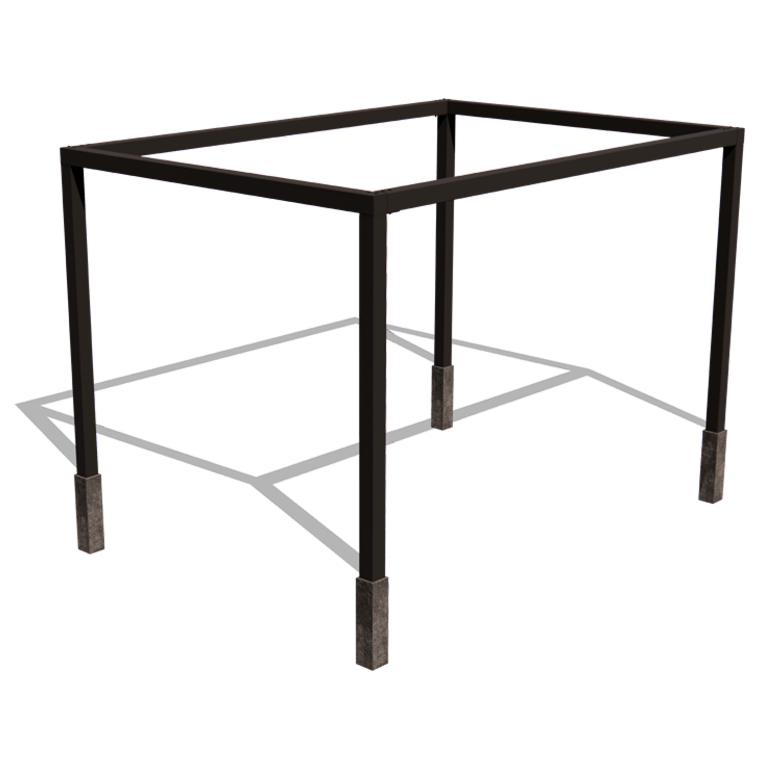 Pergola af pulverlakeret stål model firkantet 424 x 300 cm