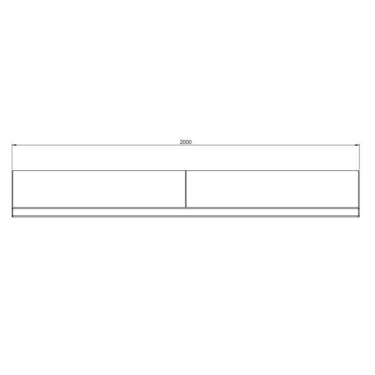 Støttemur af cortenstål lige 200 cm (højde 40 cm)