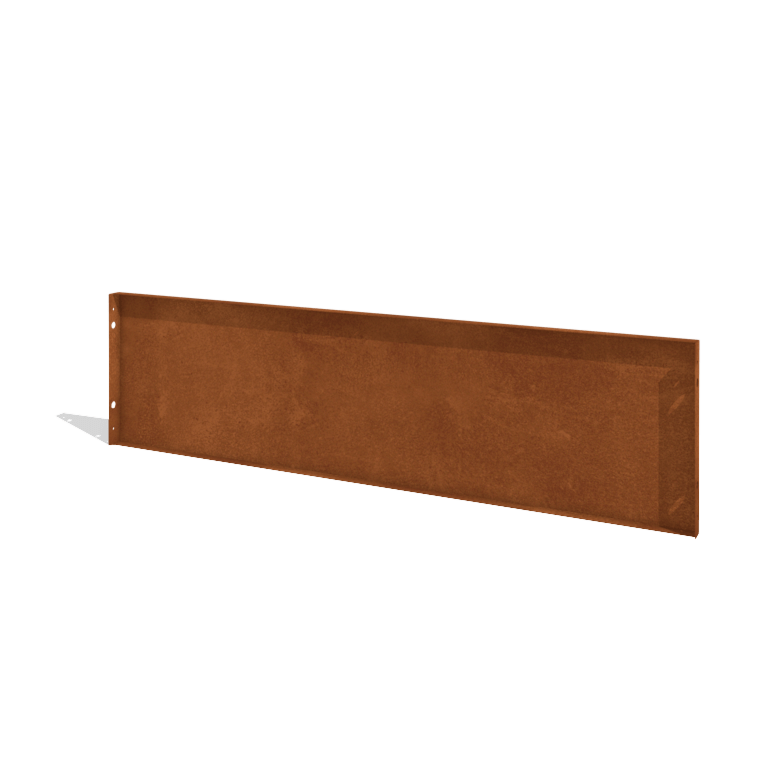 Hegn af cortenstål H panel 180 x 47,5 cm