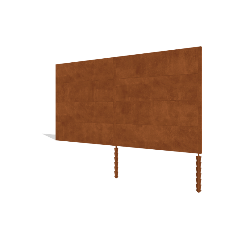 Hegn af cortenstål H4 sæt 372 cm