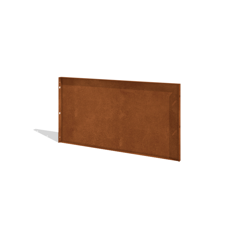 Hegn af cortenstål H panel 120 x 63,3 cm