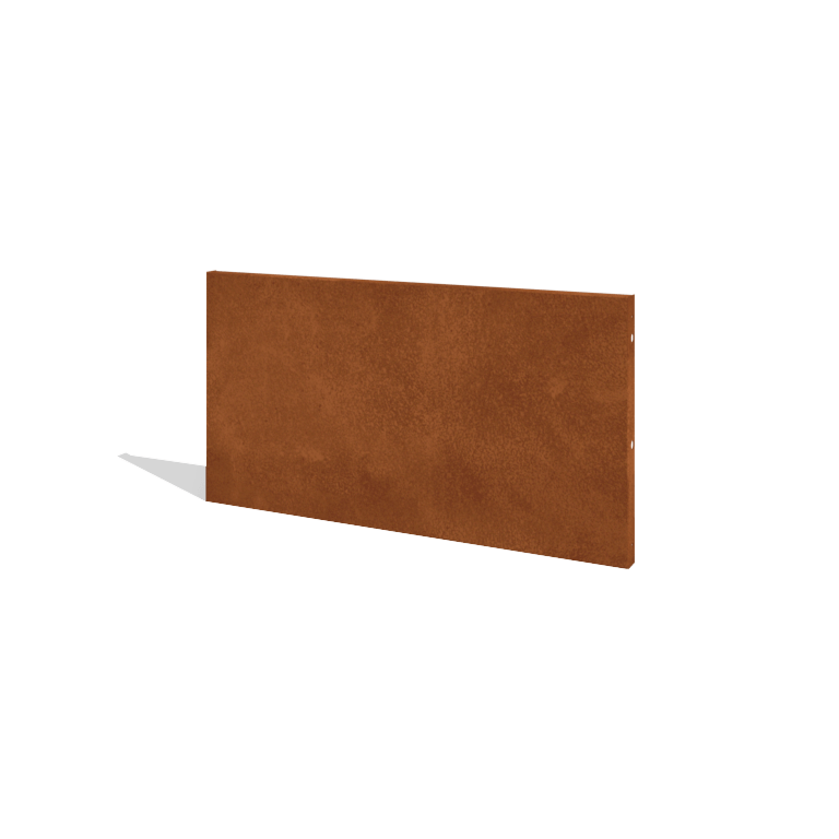 Hegn af cortenstål H panel 120 x 63,3 cm