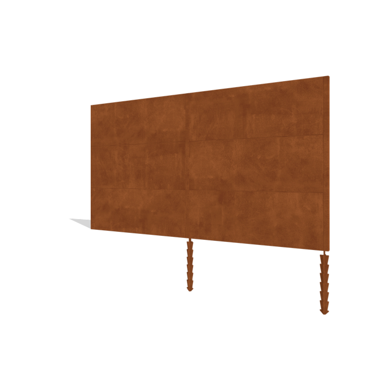 Hegn af cortenstål H3 sæt 372 cm