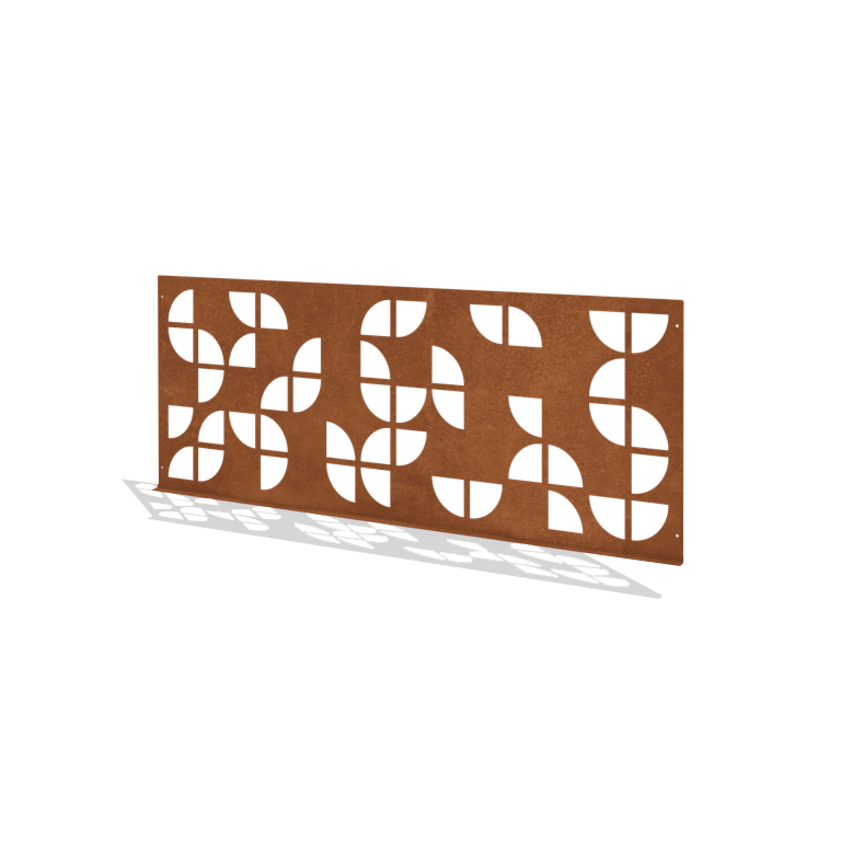 Hegn ornamental af cortenstål G 149 x 60 cm