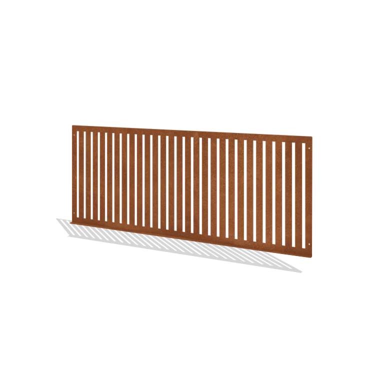 Hegn ornamental af cortenstål S 149 x 60 cm