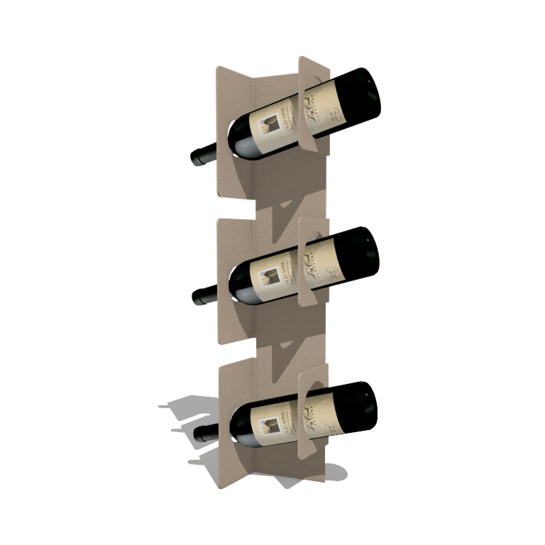 Vinreol af pulverlakeret stål Veneto 60 cm
