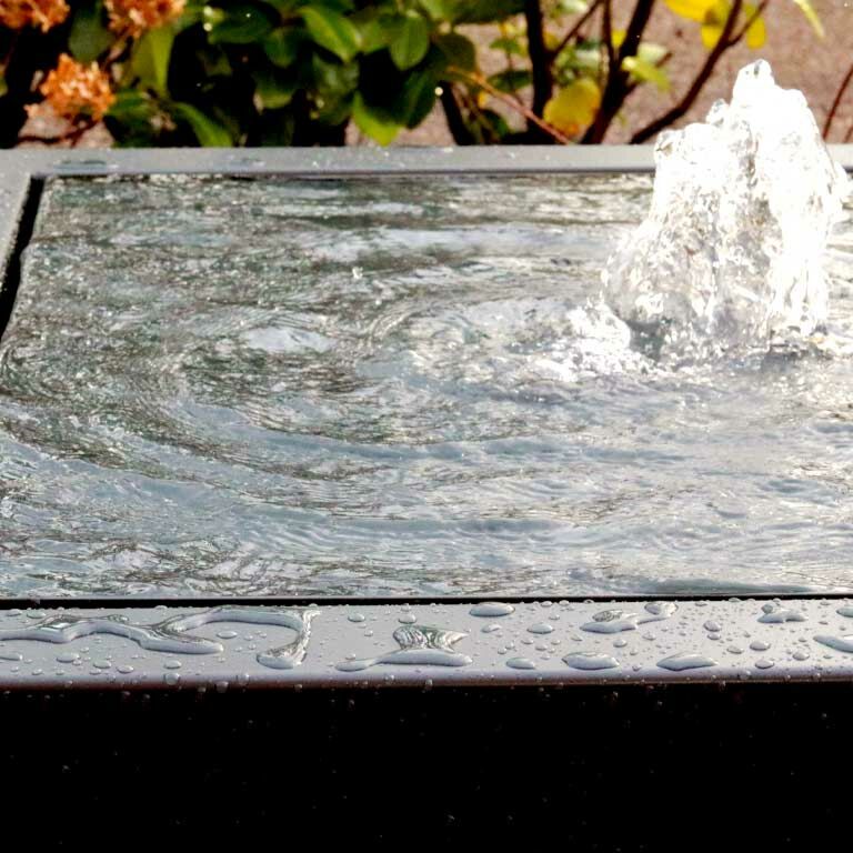 Vandfontæne Aluminium 120 x 120 x 40 cm