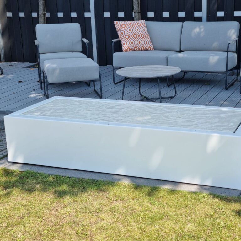 Vandfontæne Aluminium 200 x 80 x 40 cm
