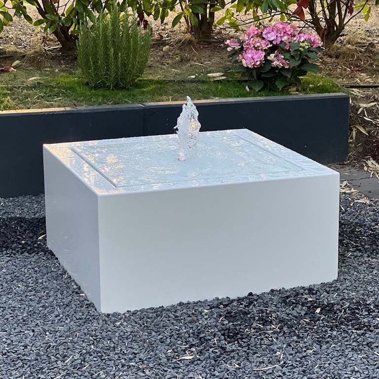 Vandfontæne Aluminium 80 x 80 x 40 cm