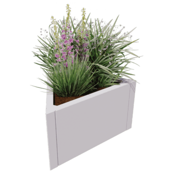 Plantekasse af pulverlakeret stål Alaska ligesidet 60 cm