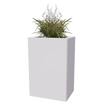 Stål plantekasse - Rektangel - 40 x 30 x 30 cm - Andre RAL-farve - Med bundplade - Med ben