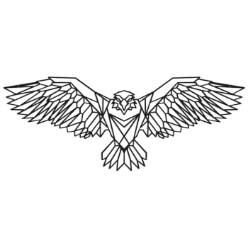 Vægdekoration af metal Ørn