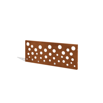 Hegn af cortenstål H panel B 120 x 47,5 cm