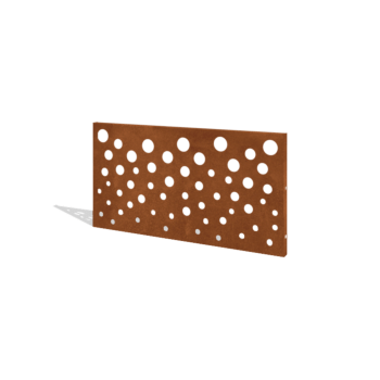 Hegn af cortenstål H panel B 120 x 63,3 cm