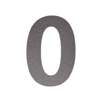 Husnummer i rustfrit stål 0 - 55,4 x 80 cm - Børstet