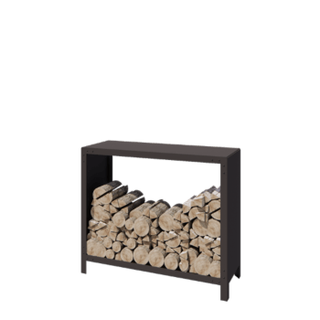 Stål brændestativ - Indiana - 120 x 40 x 100 cm - RAL7016 mat (antracitgrå)