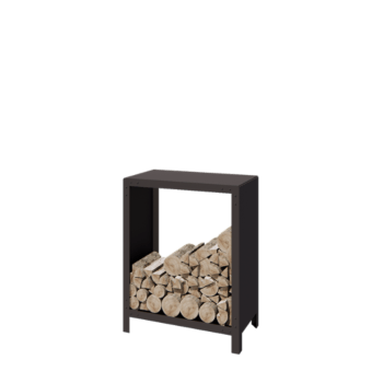 Stål brændestativ - Indiana - 80 x 40 x 100 cm - RAL7016 mat (antracitgrå)