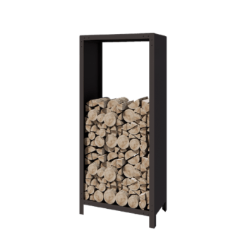 Stål brændestativ - Indiana - 80 x 40 x 180 cm - RAL7016 mat (antracitgrå)