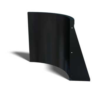 Stål støttemur - Indvendig kurve - 50 x 50 x 60 cm - Andre RAL-farve