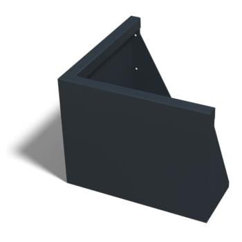 Stål støttemur - Udvendigt hjørne - 50 x 50 x 40 cm - Andre RAL-farve