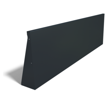 Stål støttemur - Lige ud - 200 x 60 cm - Andre RAL-farve