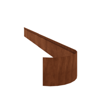 Bedkant af cortenstål valset FLEX 23 cm (længde 240 cm)
