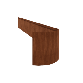 Bedkant af cortenstål valset FLEX 35 cm (længde 240 cm)