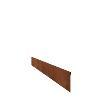 Bedkant af cortenstål valset 13 cm (længde 150 cm)