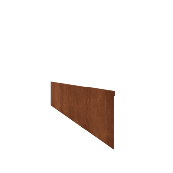 Bedkant af cortenstål valset 23 cm (længde 240 cm)