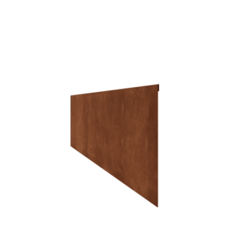 Bedkant af cortenstål valset 35 cm (længde 150 cm)