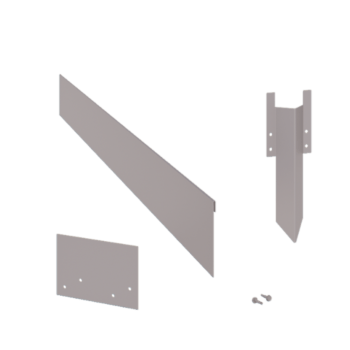 Bedkant af galvaniseret stål valset 13 cm komplet sæt pr. 15 meter