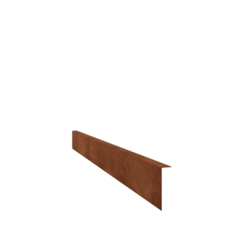 Bedkant af cortenstål bukket 12 cm (længde 150 cm)